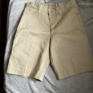 Khaki uniform shorts